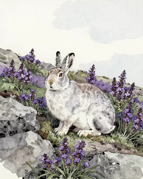 Hare Amid Saxifrage