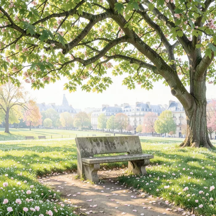 Bench In Bloom