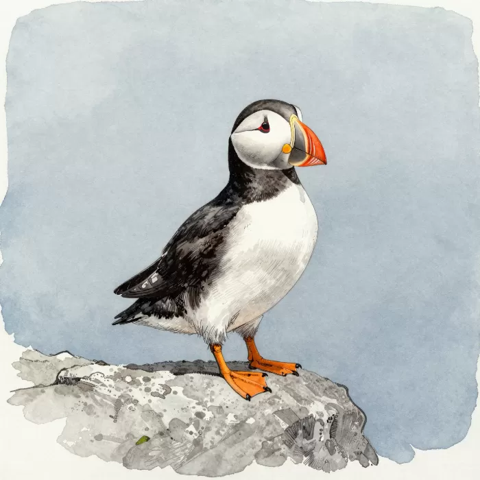 Slate Puffin