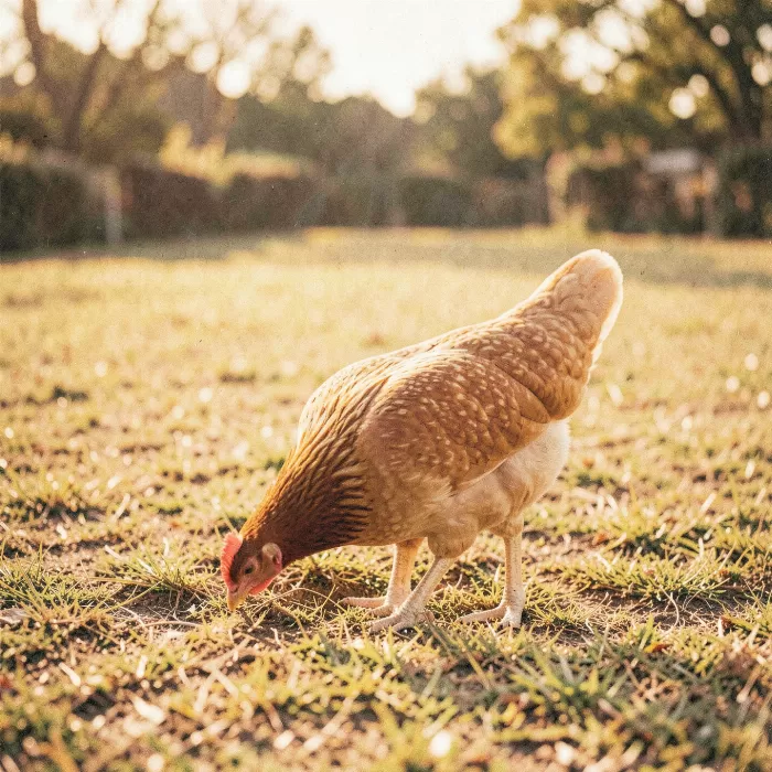 Hen At Dusk