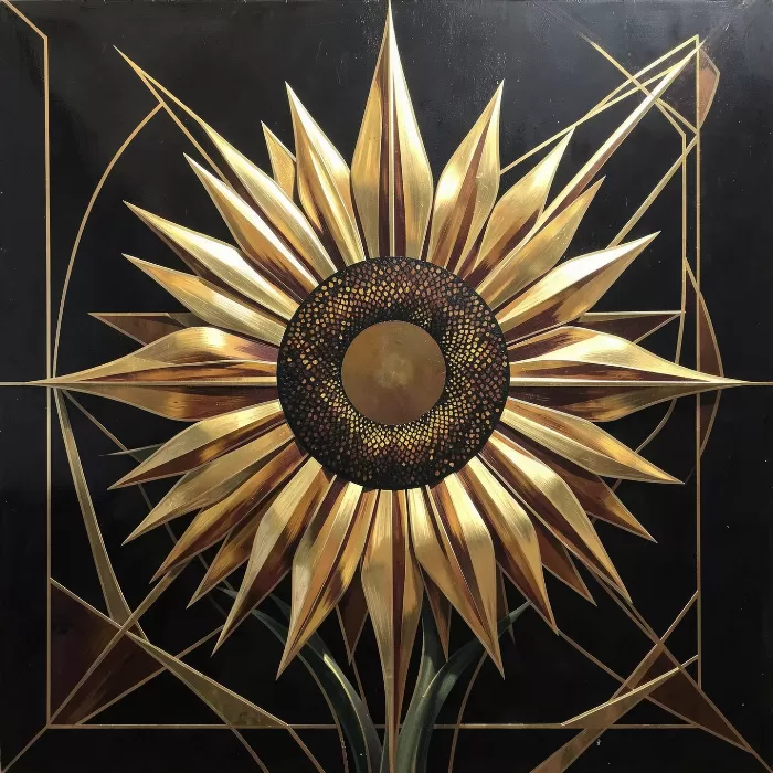 Gilded Sunburst