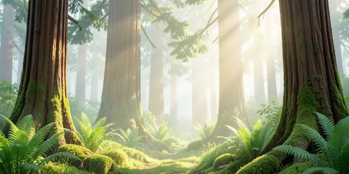 Morning Redwoods