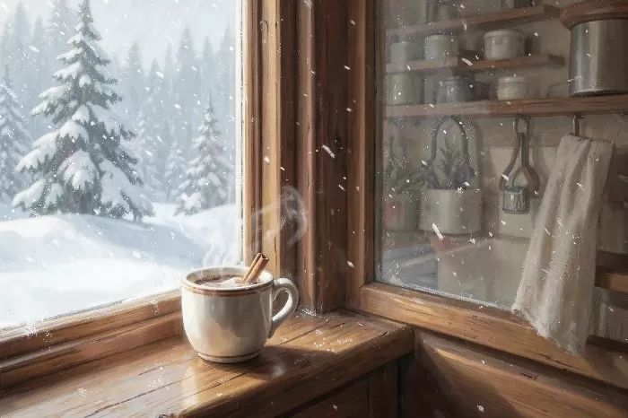 Frosted Windowsill