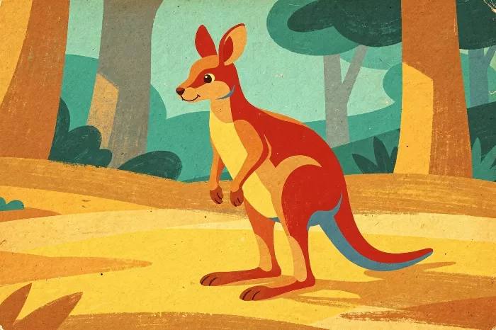 Sunlit Kangaroo