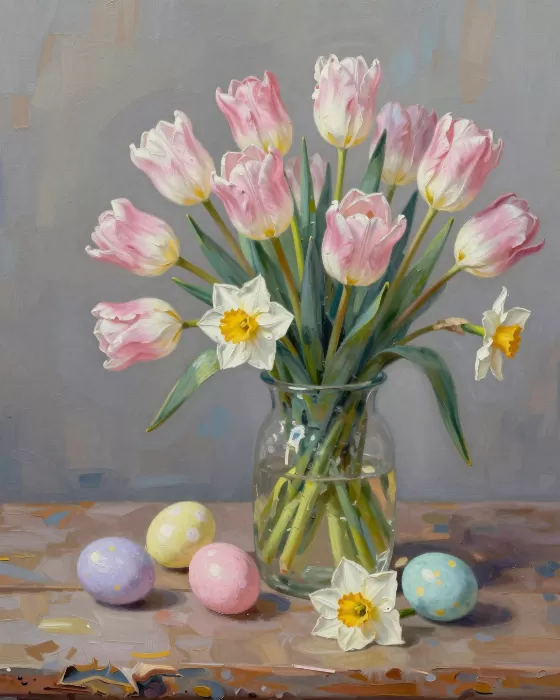 Pastel Tulips