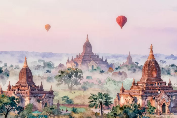 Pastel Spires