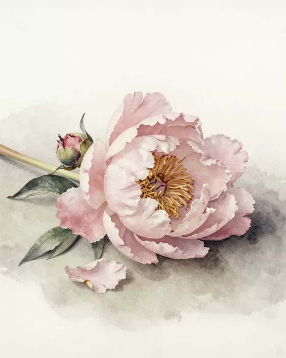 Falling Peony