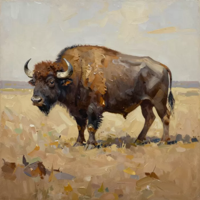 Burnt Umber Bison