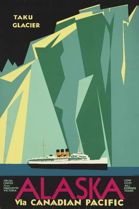 Alaska Vintage Poster