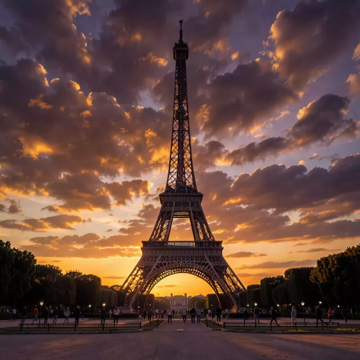 Eiffel Sunset