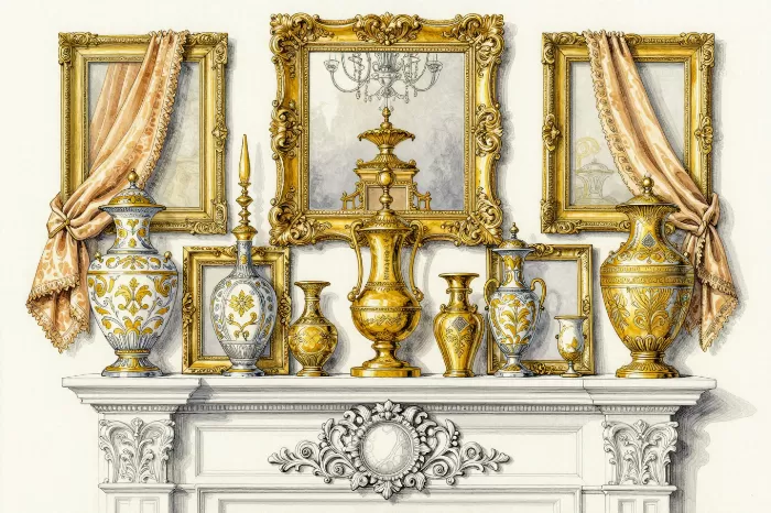Gilded Mantel
