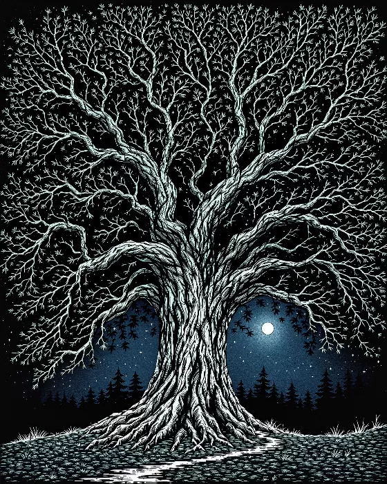 Moonlit Oak II