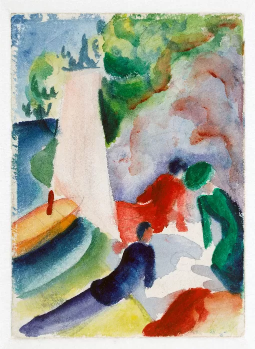August Mackes Picnic on the Beach