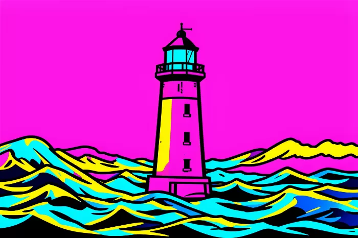 Neon Lighthouse