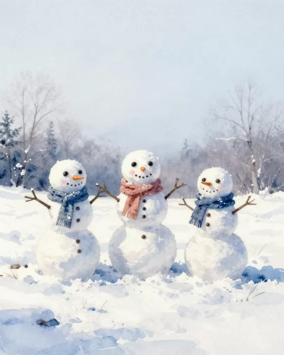 Snowman Trio
