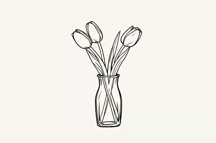 Ink Tulips
