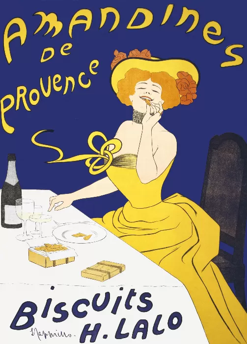 Woman eating almond cookies