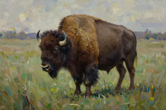 Ochre Bison