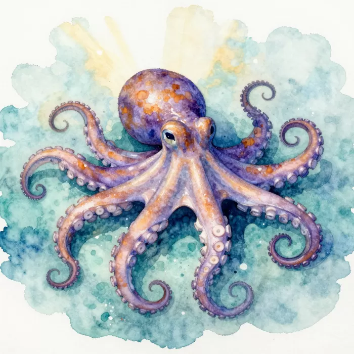 Violet Octopus