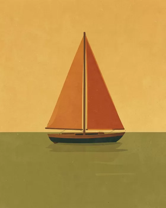 Sunset Sailboat
