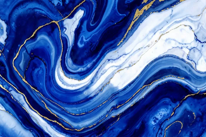 Cobalt Swirls
