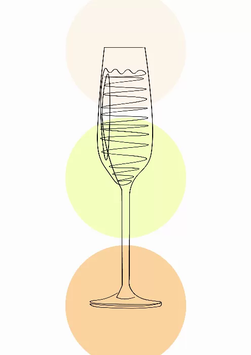 champagne glass drink
