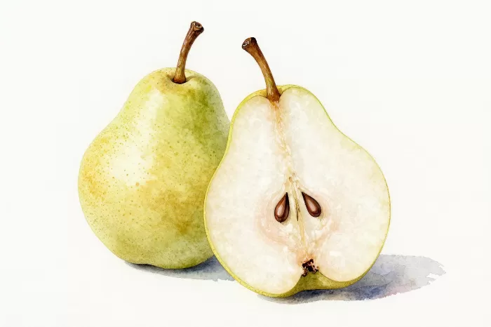 Halved Pear