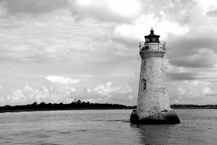 Lighthouse from the ocean
