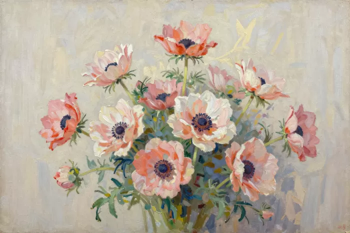 Sunlit Anemones