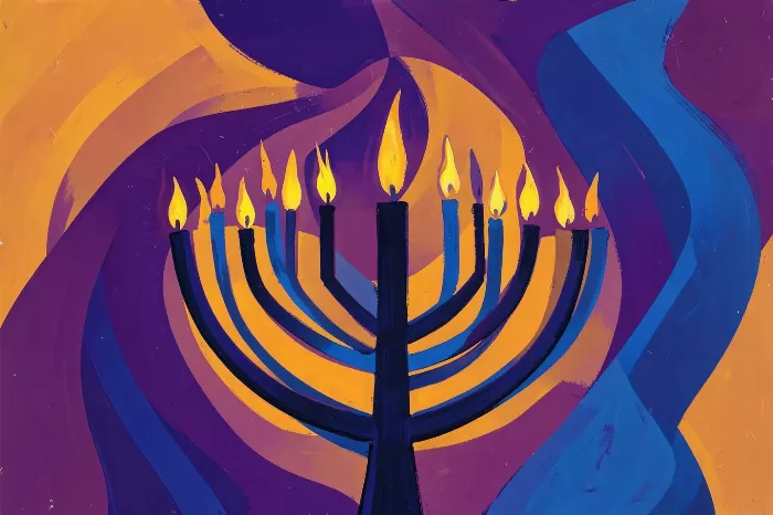 Amber Menorah