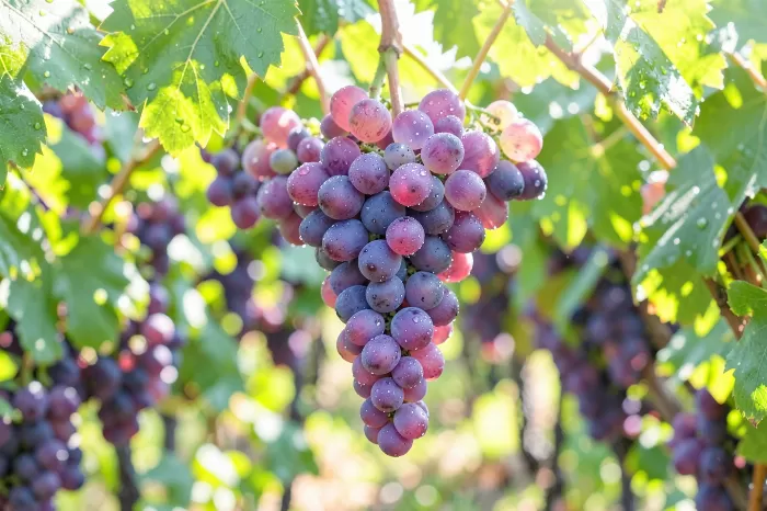 Dewy Grapes