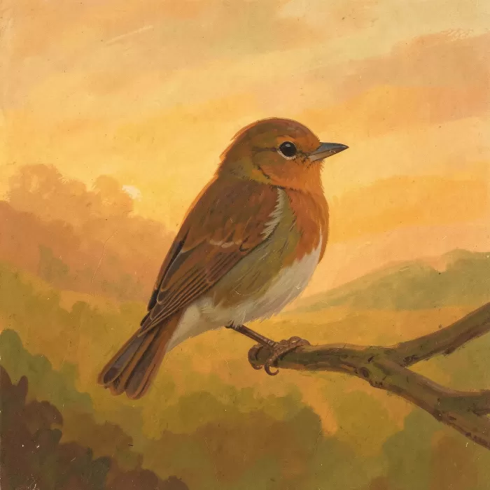 Sunset Robin