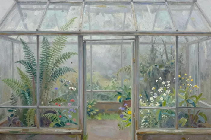 Misty Greenhouse