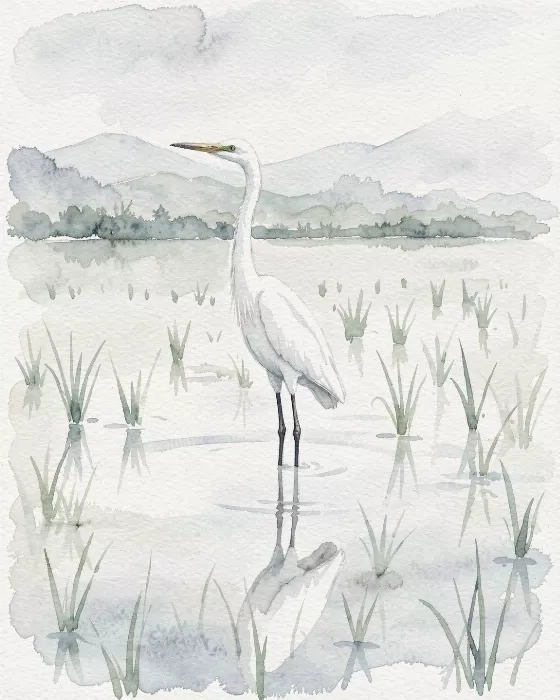 Egret Mirror