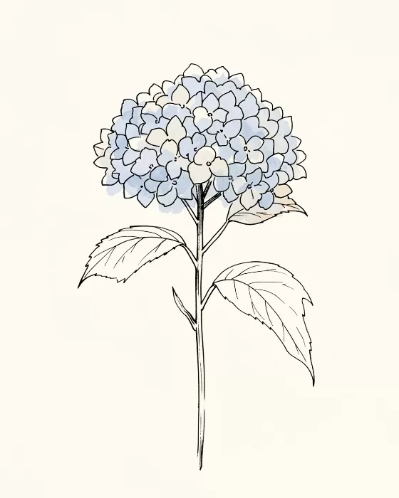Blue Hydrangea