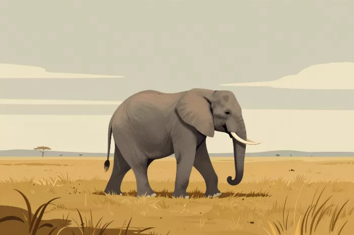Ochre Elephant