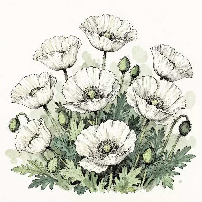 Cream Poppies
