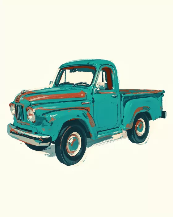 Teal Truck