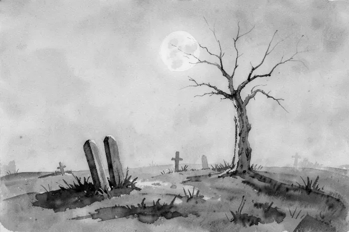 Misty Graveyard
