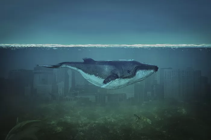 Blue Whale painting