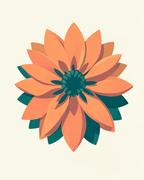 Teal Petals
