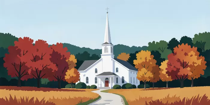 Autumn Meetinghouse