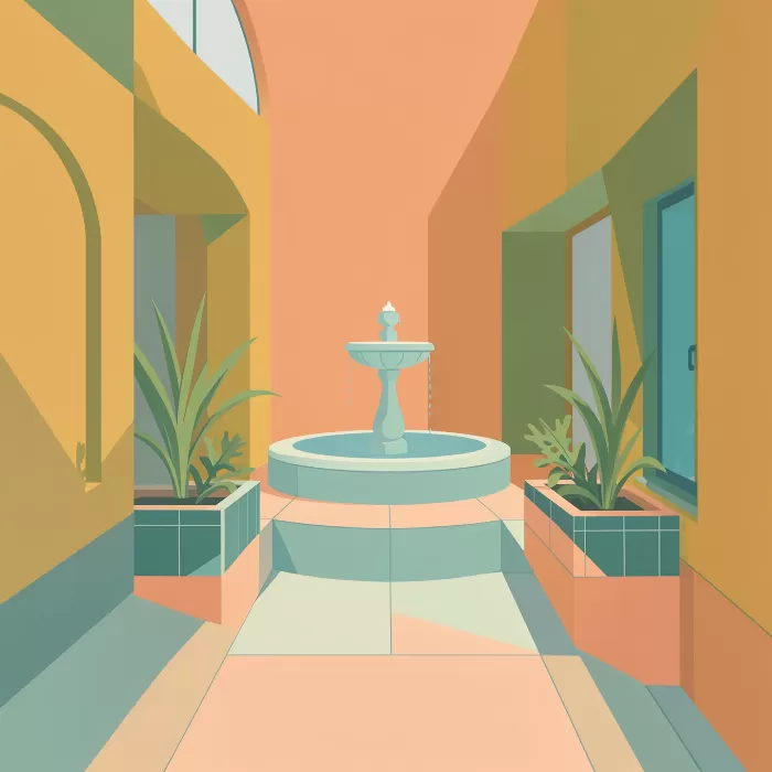 Tiled Patio