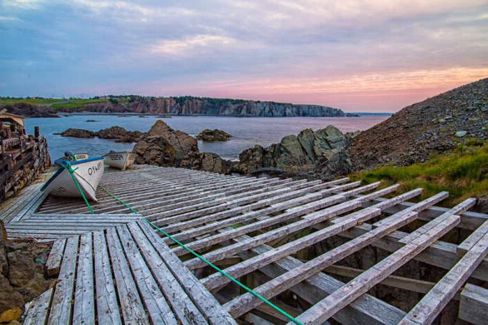 Bonavista Skiff - Newfoundland art print