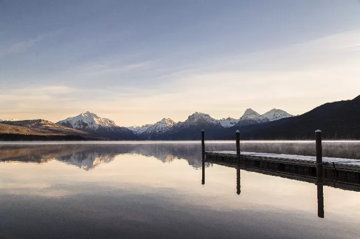 Lake McDonald Public Dock Sunrise