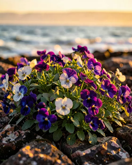 Golden Pansies